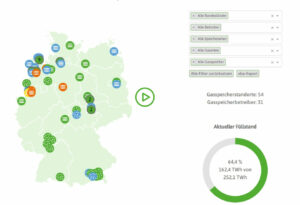 INES-Gas-Szenarien zeigen schleppende Befüllung der Gasspeicher